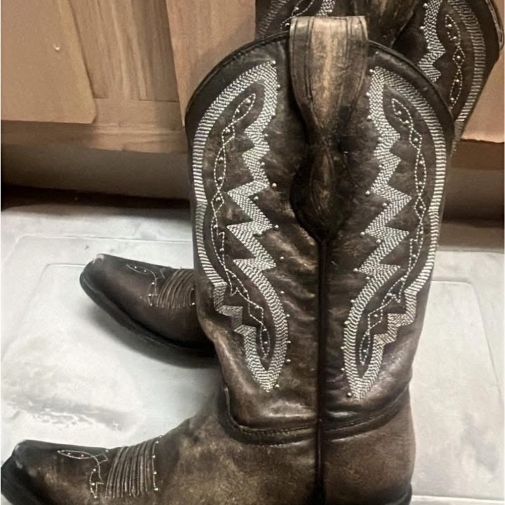 Brown Western Cowboy Boots